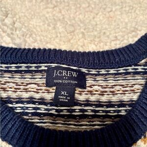 J. Crew Men's Multicolor Striped Crewneck Sweater